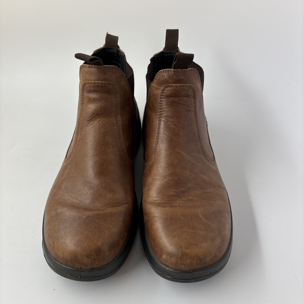 Naot Ankle Boot Brown Leather Chelsea Flint Slip On Pull Tabs Comfort - Picture 6 of 12
